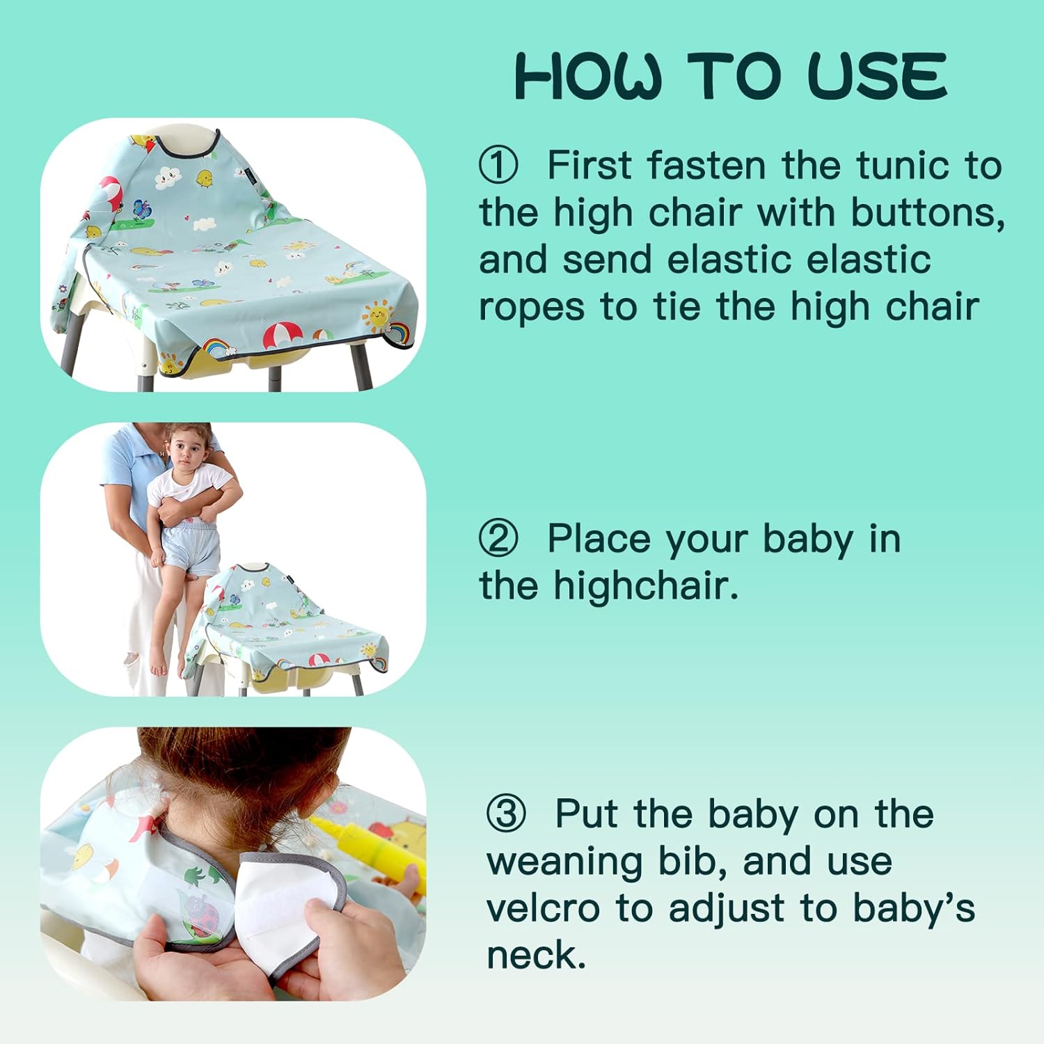 Thumbnail 5 de PewinGo Weaning Bib waterproof 1 size