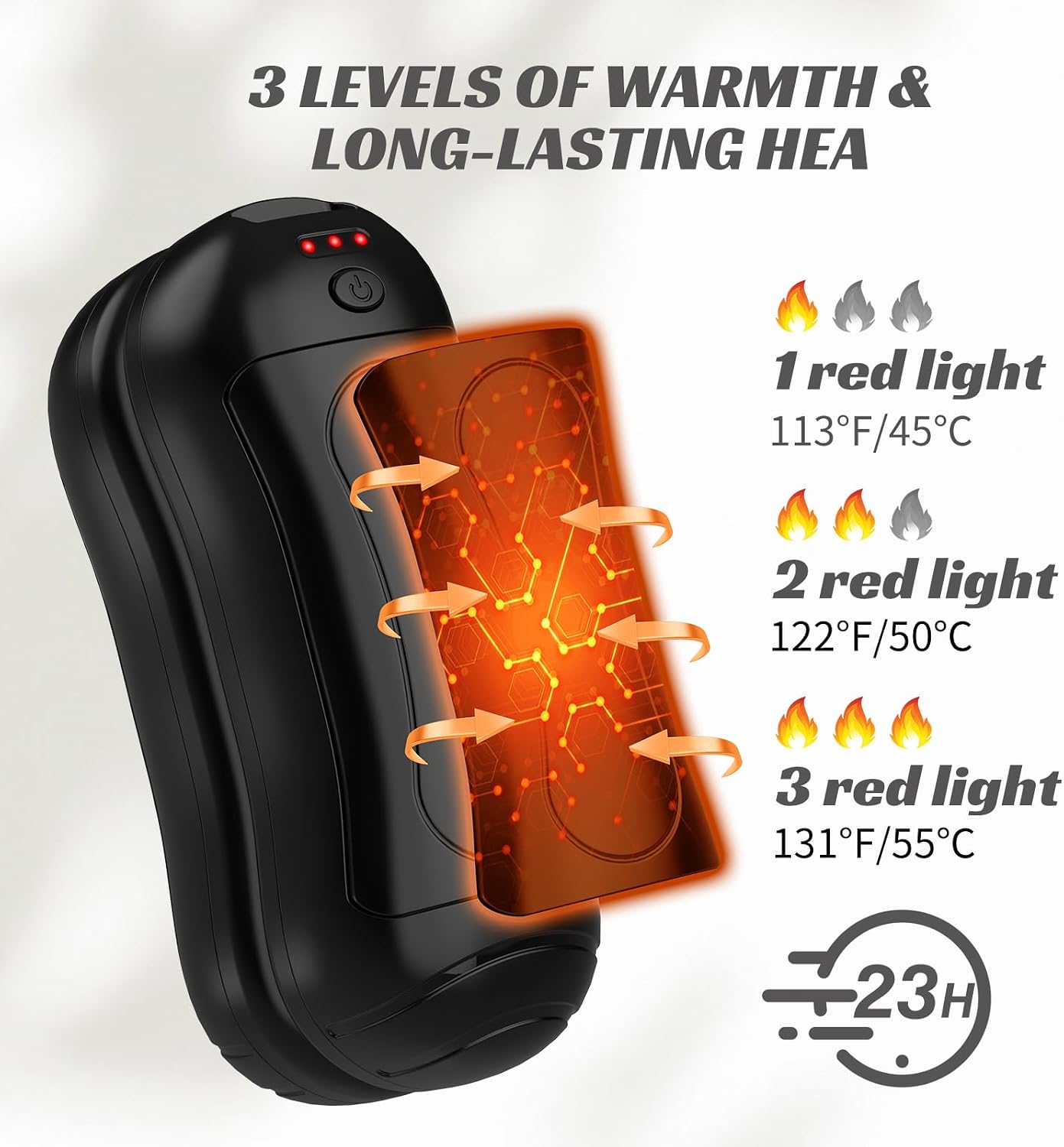 Detalle 2 de FANDLISS 2 in 1 Hand Warmer with 6000mAh