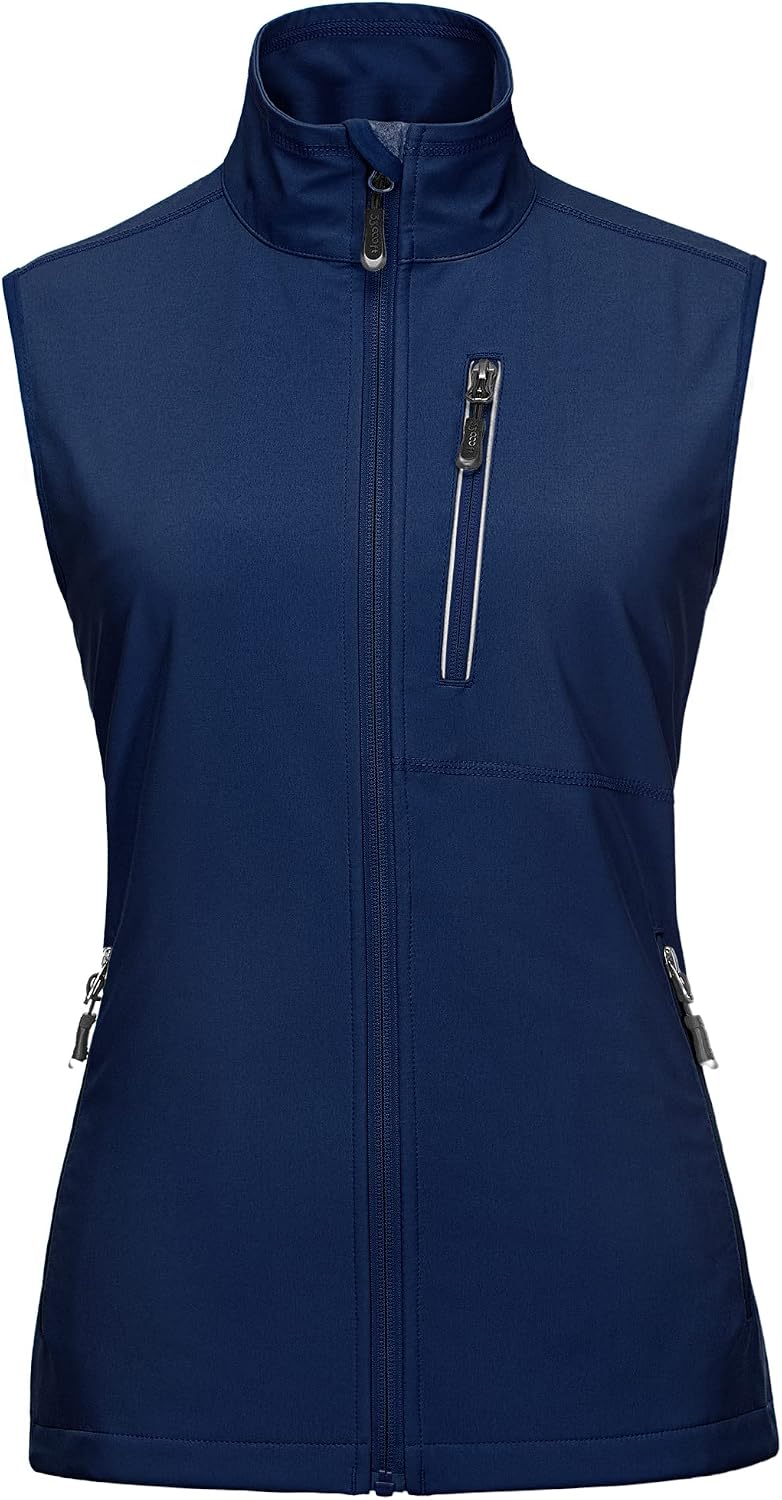 Detalle de 33,000ft Damen Leichte Laufweste Outdoor Softshell (winddicht, wasserdicht, atmungsaktiv)