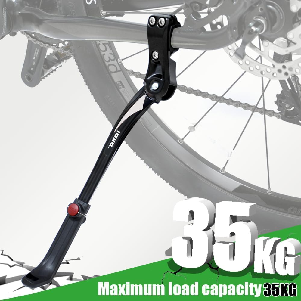 Detalle de RBRL New Alloy Adjustable Rear Side Non-Slip Bike Kickstand (24–29 inch bikes)