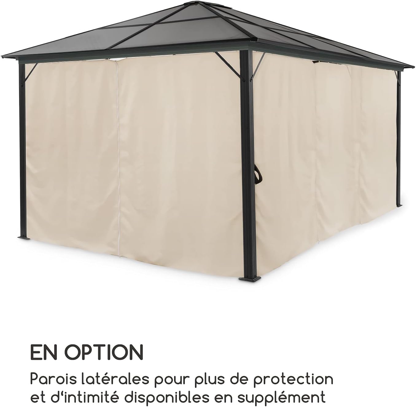 Detalle 2 de blumfeldt Pantheon pergola 3 x 4 m met polycarbonaat dak en dimbare ledverlichting