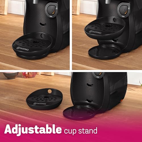 Thumbnail 10 de Tassimo by Bosch Happy Friendly Pod Coffee Machine TAS102EGBC, Black
