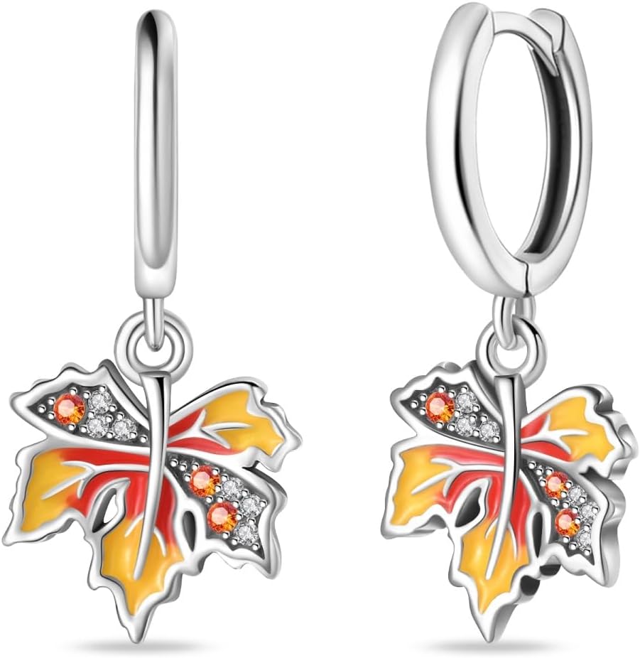 Detalle 2 de KUNSIR 925 Sterling Silver Hoop Earrings for Women