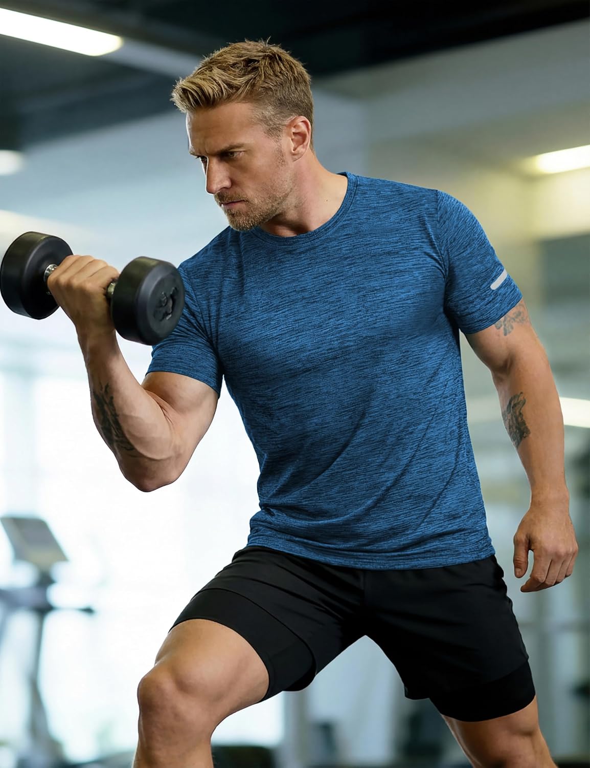Thumbnail 2 de MAGCOMSEN Men's T Shirt: Lightweight Quick-Dry Gym Top for Running and Training