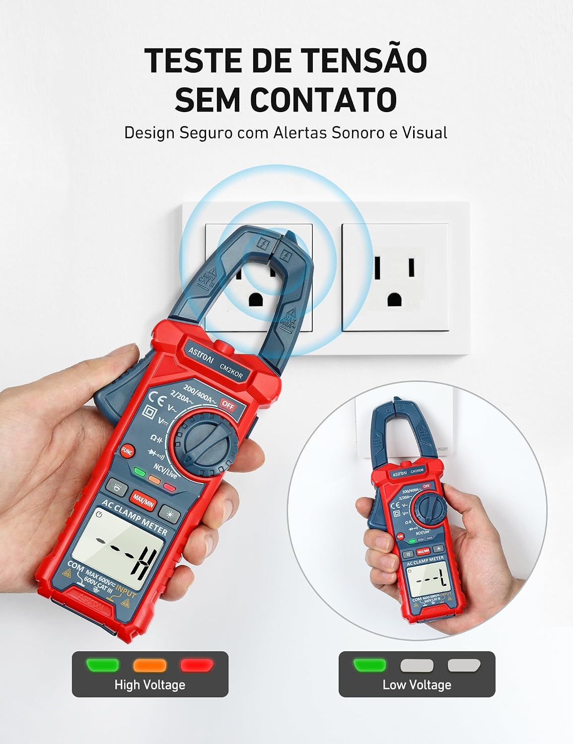 Detalle de AstroAI Clamp Meter 2000 Counts