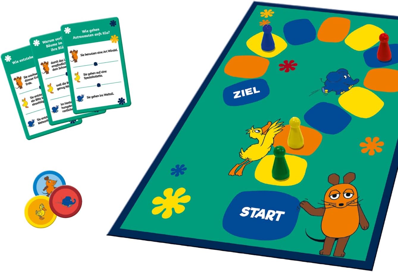 Detalle de Schmidt Spiele 40613 - Quiz mit der Mouse, Gioco da Tavolo Multicolore