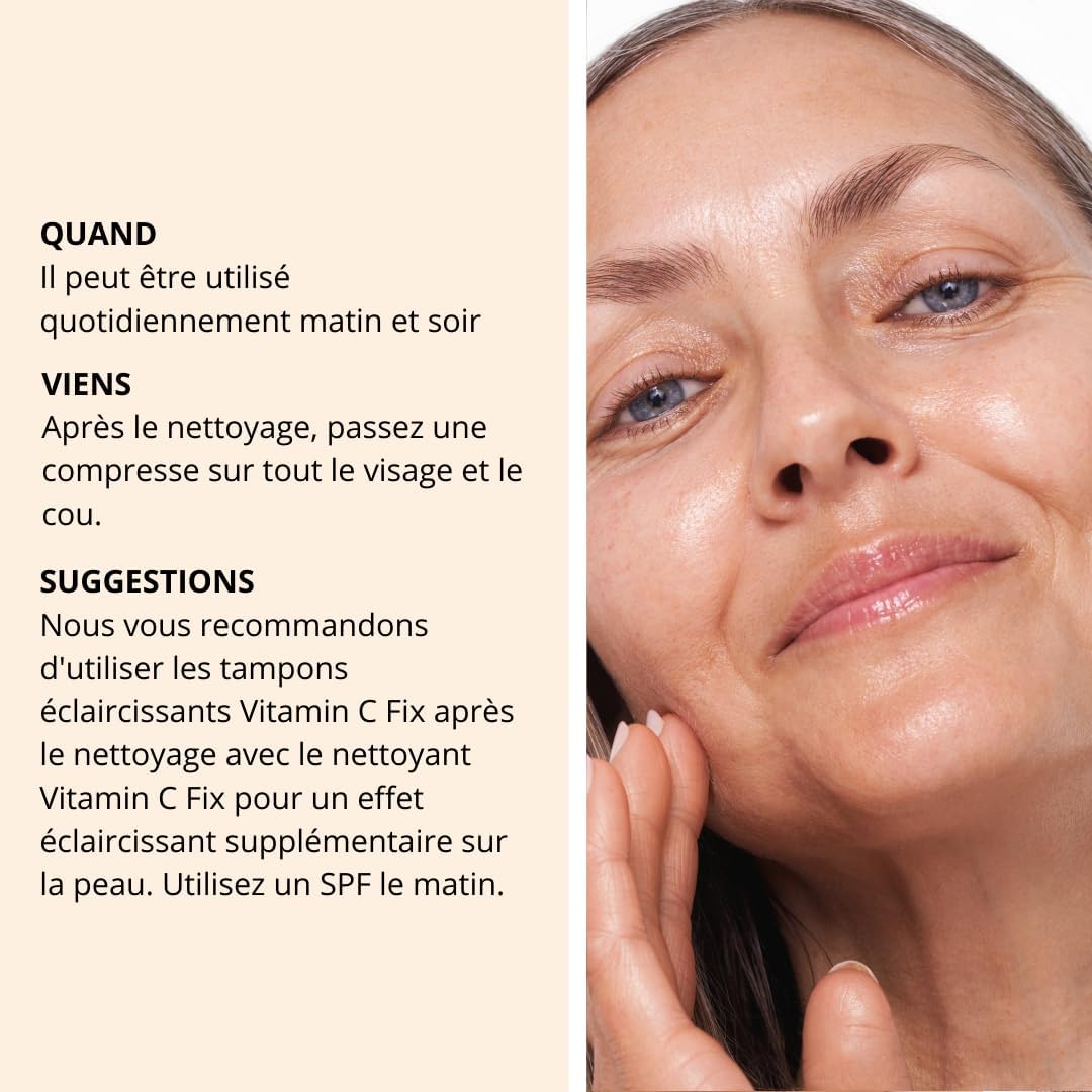 Thumbnail 5 de Nip+Fab Vitamin C Fix Brightening Pads (60 pièces) — tampons éclaircissants pour le visage à la vitamine C