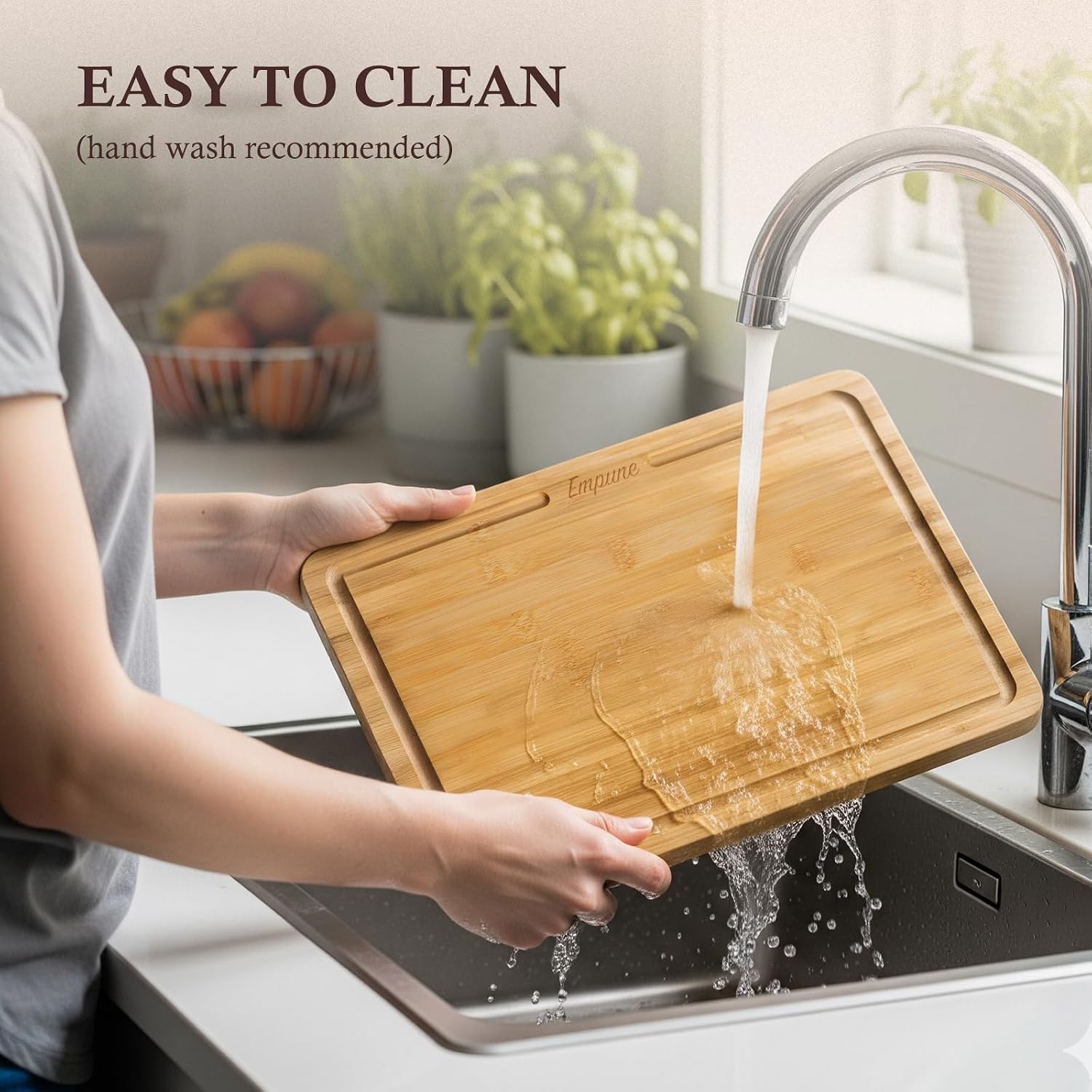 Thumbnail 5 de Empune Bamboo Cutting Board Set for Kitchen ๐ฝ