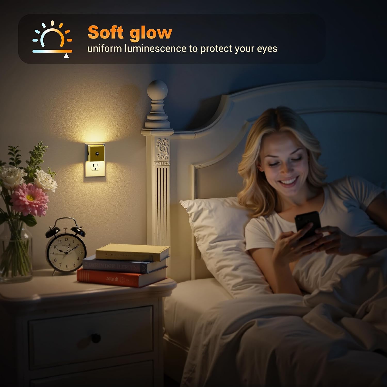 Detalle 1 de JandCase C-GY17602DBA1US-2 Motion Sensor Night Light, 3 Brightness Levels