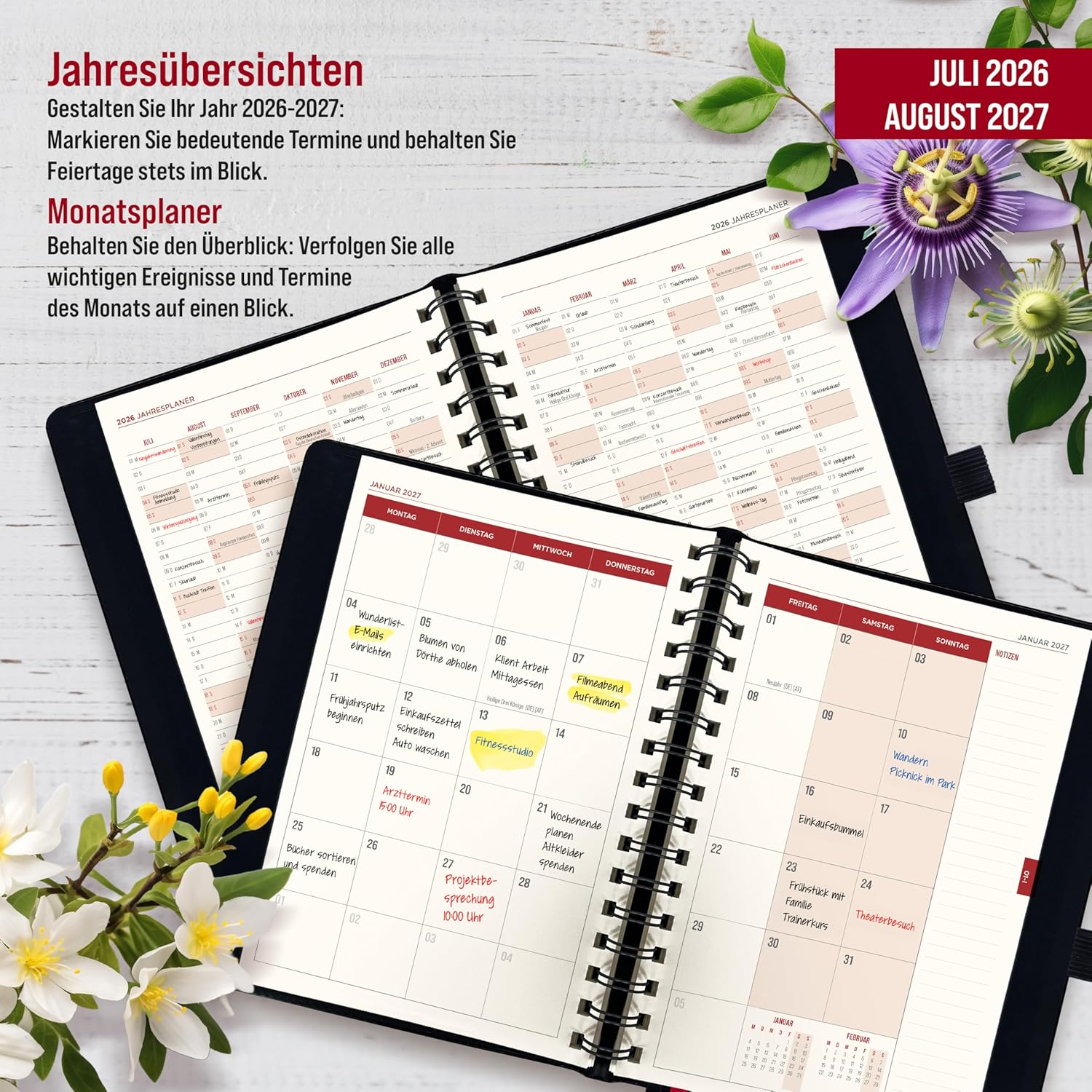 Thumbnail 5 de colortouch Terminplaner 2026/2027 – Kalender A5 im Ringbuch, 14 Monate Juli 2026 bis August 2027