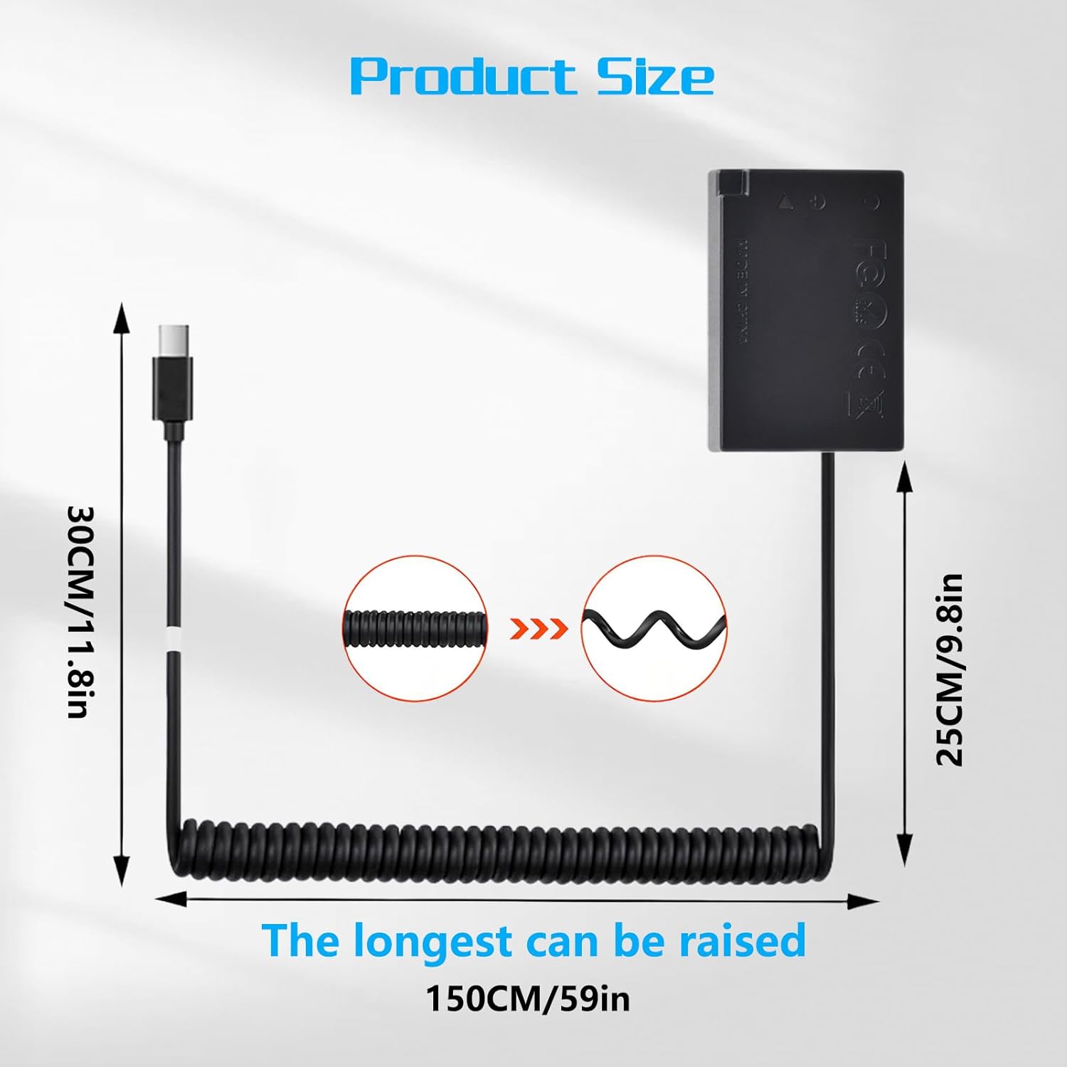 Detalle de TAVT LP-E17 Dummy Battery Power Adapter for Canon EOS Series