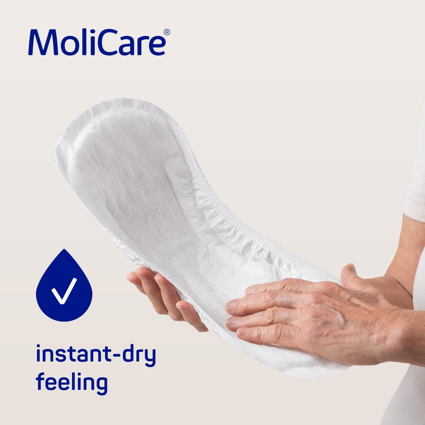 Detalle de MoliCare lady Pad 5 kropli – bardzo długie wkładki nocne, 40 cm, 168 szt.