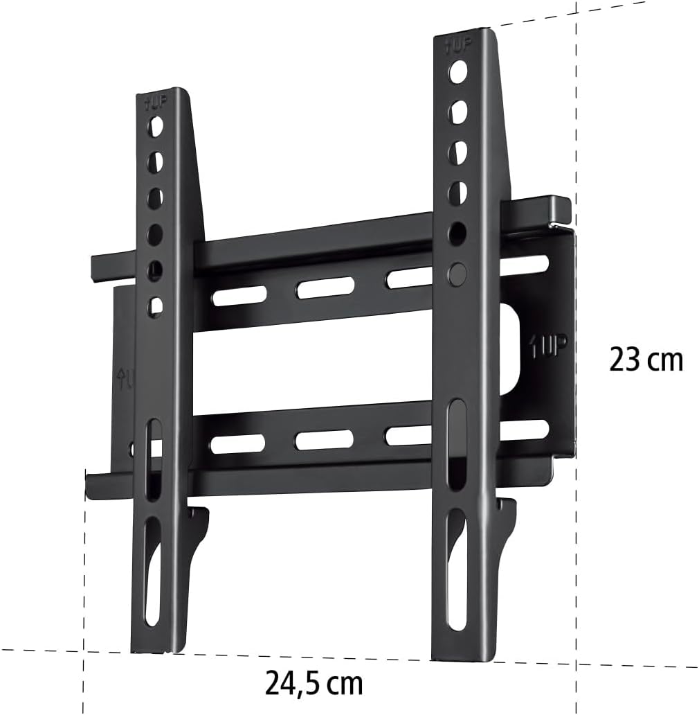 Detalle de Hama TV Wandhalterung starr extra flach (19–50 Zoll, VESA 50×50 bis 200×200, bis 25 kg) schwarz