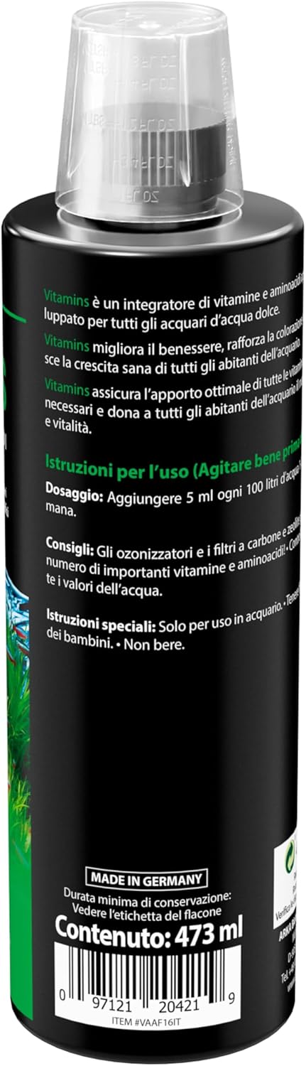 Detalle 2 de Integratore per pesci Vitamins 473 ml – multivitaminico liquido per acquari dolci