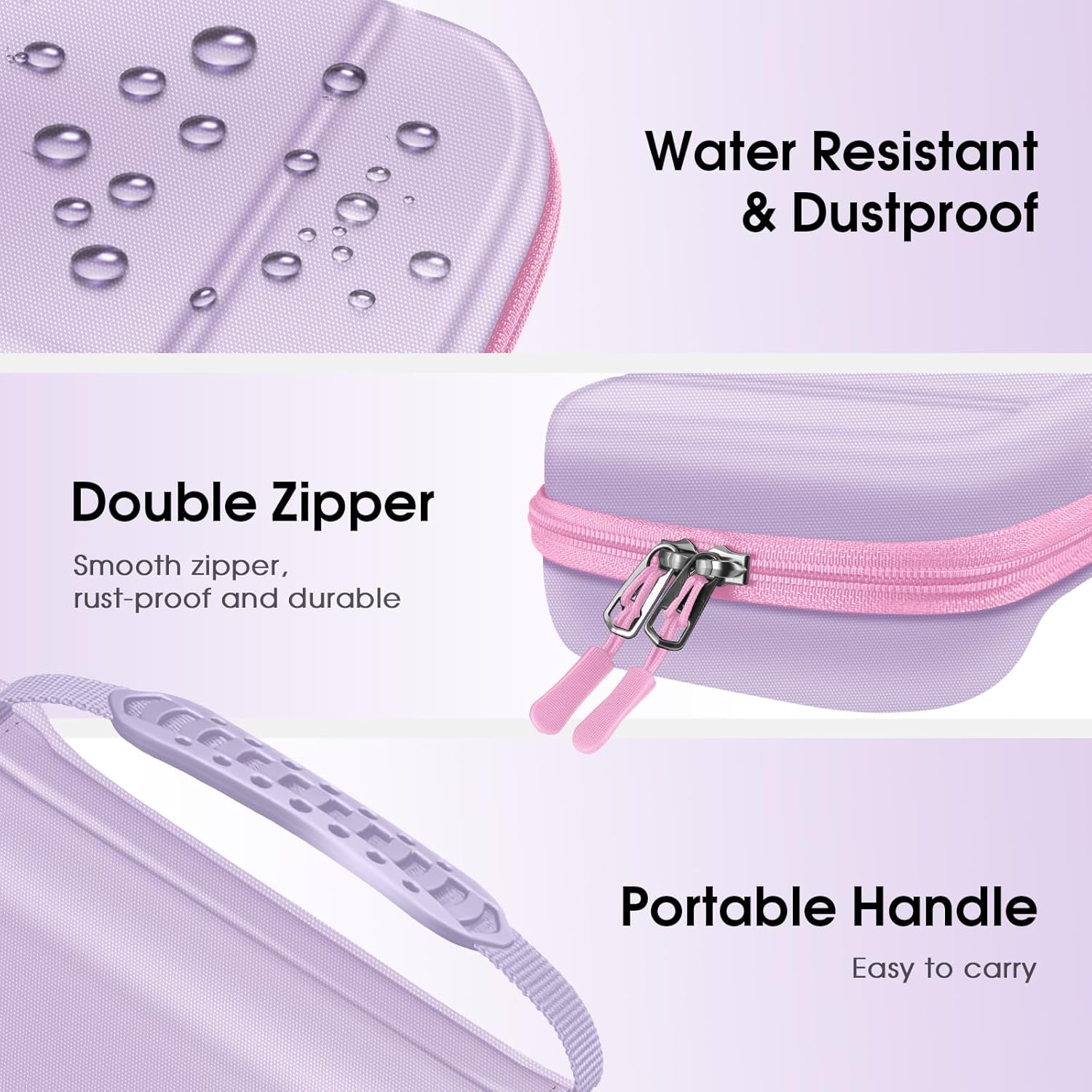 Thumbnail 5 de FINTIE Étui rigide EVA pour Nintendo Switch 2 (2025) lilas avec rangement pour 19 cartes