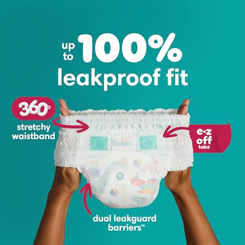 Detalle de Pampers Cruisers 360° Diapers, Size 5 (100 Count) with 360° Stretch, Leakproof Fit