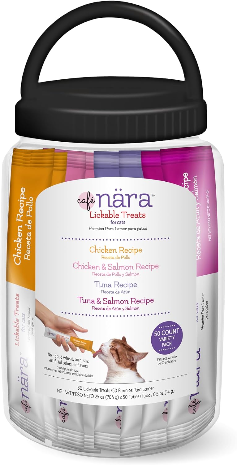 Detalle de Café Nara Lickable Cat Treats, 0.5 oz Tubes