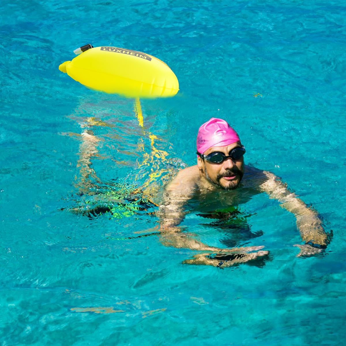 Thumbnail 5 de Confezione da 2 galleggianti da traino LUXHEIM in PVC, impermeabili e gonfiabili per nuoto e triathlon