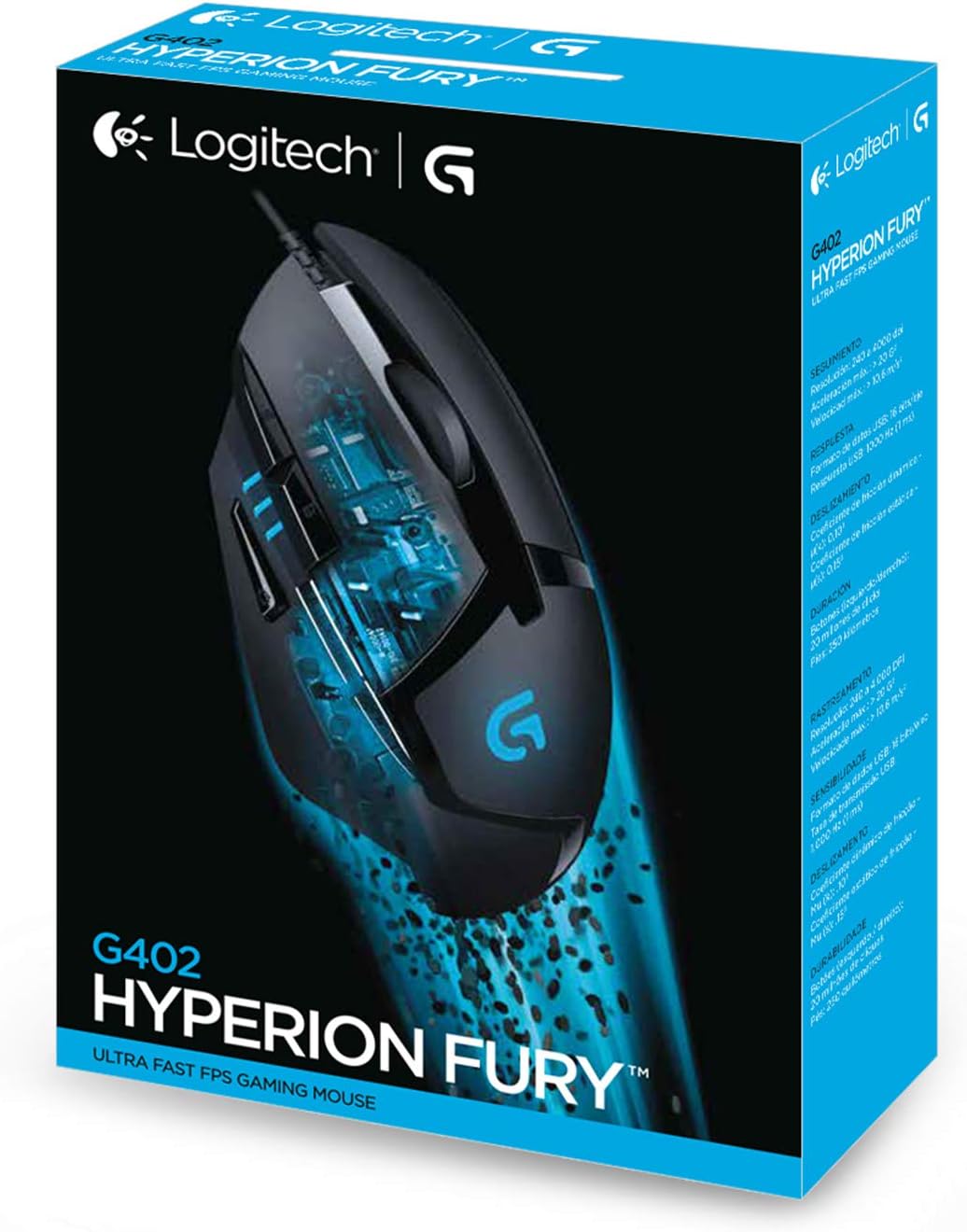 Thumbnail 5 de Logitech G402 Hyperion Fury gaming mouse, 4,000 DPI 🖱