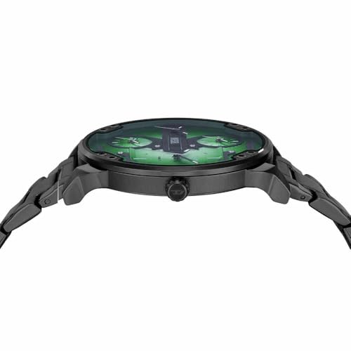 Detalle de Diesel Montre Mr. Daddy pour Homme — Quartz Multifonction, 3 Aiguilles, Bracelet Acier Inoxydable