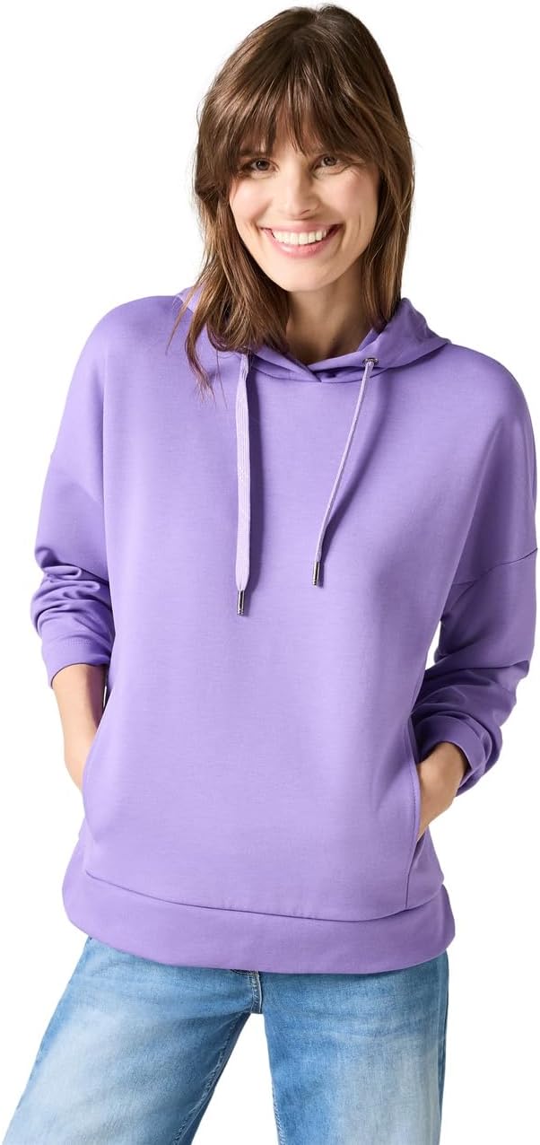 Thumbnail 6 de Cecil Damen Sweatshirt mit Kapuze – lässiger Hoodie-Pullover mit Tunnelzug und seitlichen Details