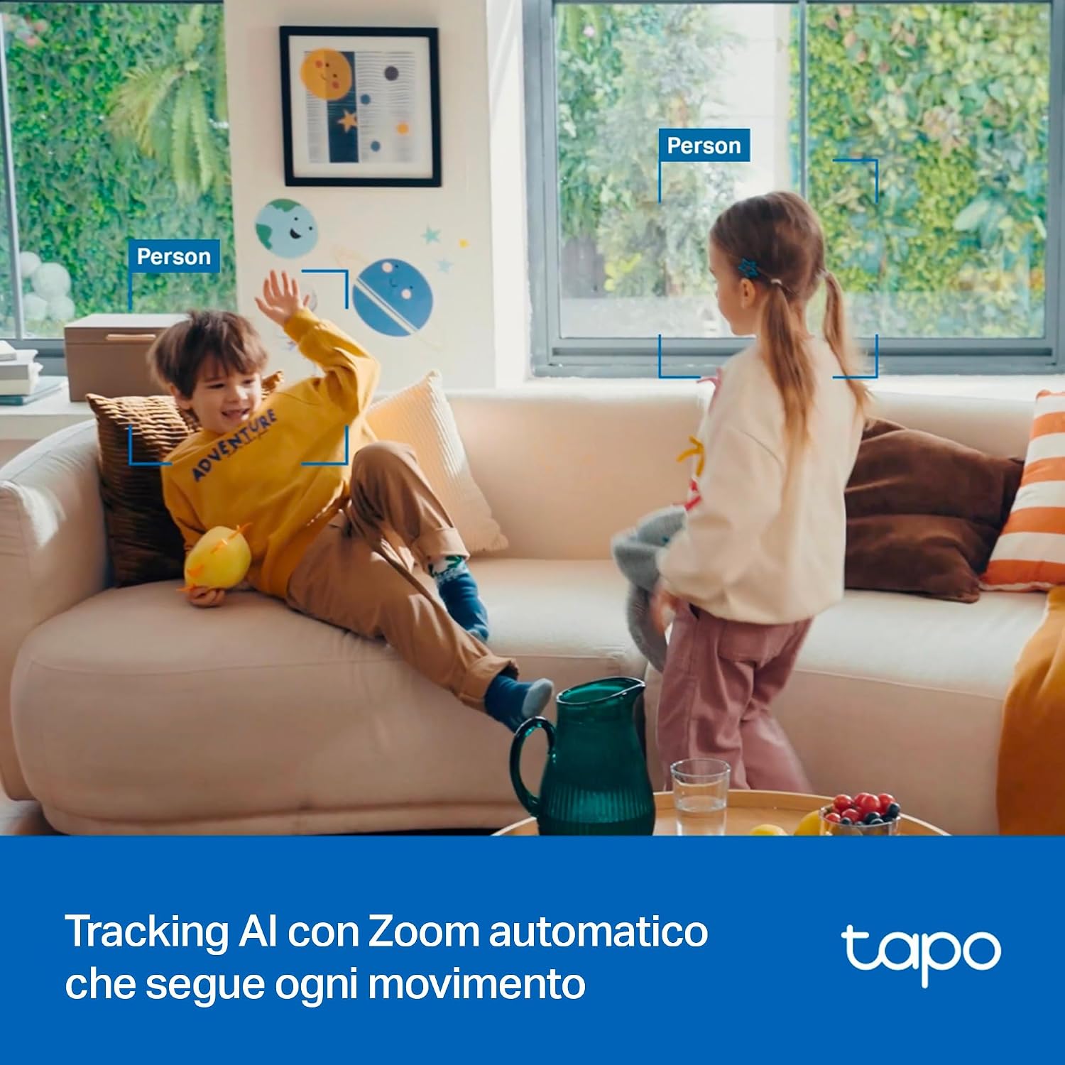 Thumbnail 2 de TP-Link Tapo C250 4K 8MP: telecamera Wi‑Fi interna con AI Tracking, visione notturna e allarme integrato