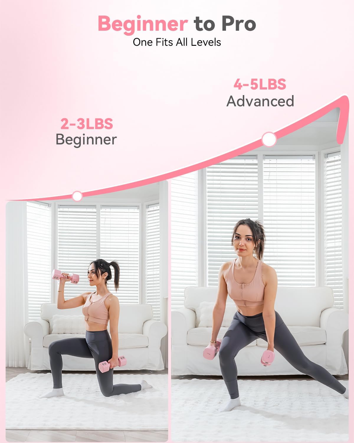 Detalle de Srsrana 2-in-1 Adjustable Dumbbell & Kettlebell Set, Quick-Change Weights