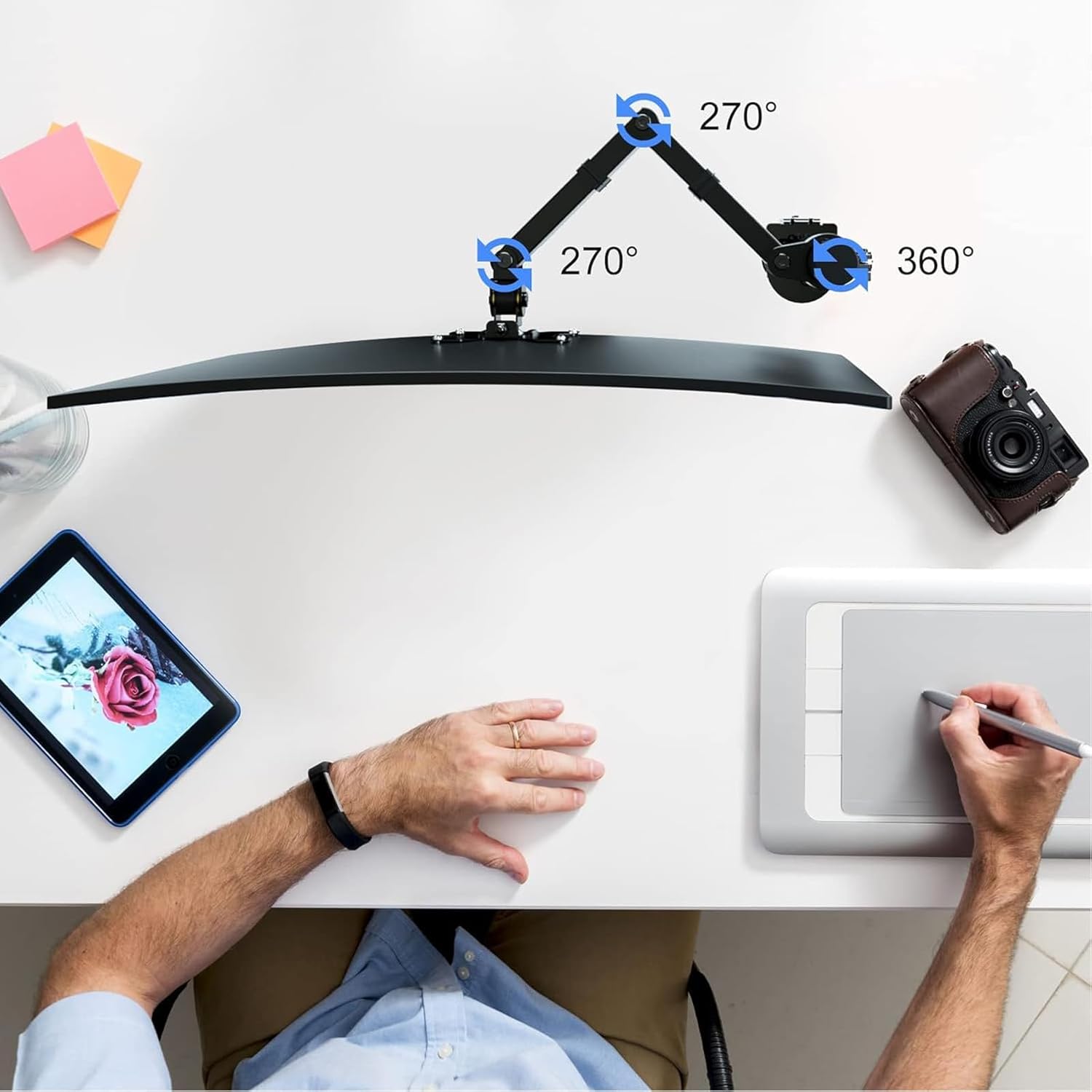 Thumbnail 2 de Pholiten monitor arm mount 10kg VESA
