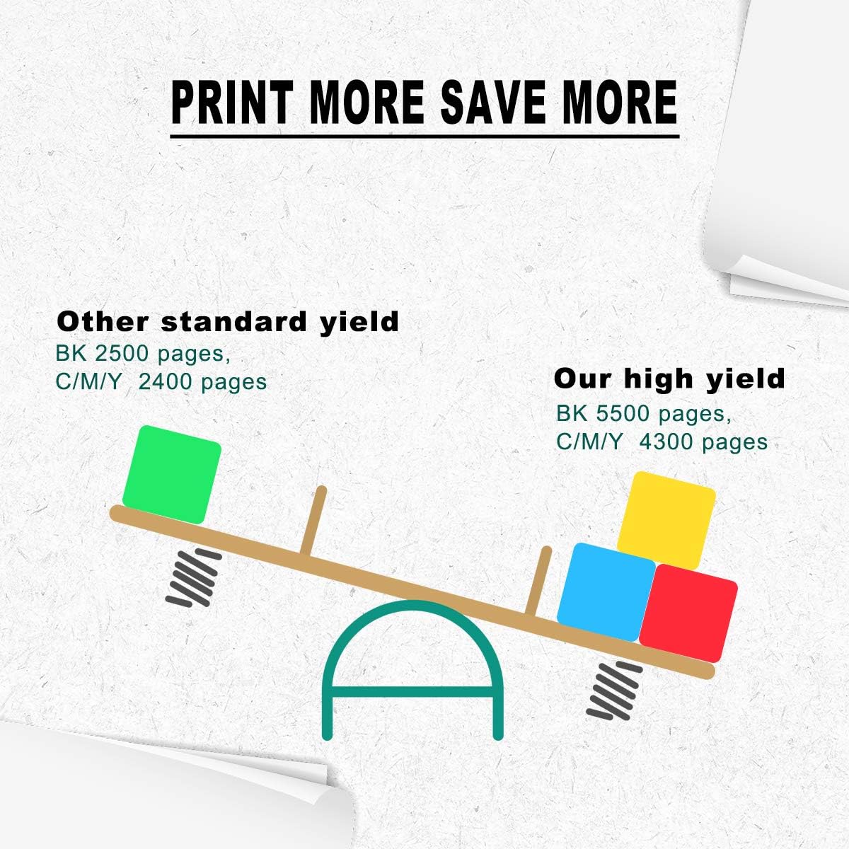 Detalle 2 de Cartouches de toner compatibles GREENPRNT 4 couleurs 6510 / 6515 (Extra High Yield) pour Xerox Phaser 6510 & WorkCentre 6515