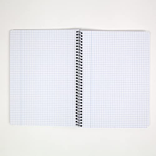 Detalle de Enri Cuadernos A5 (4º) Cuadrícula 4x4, Pack 5 Libretas, Tapa Blanda