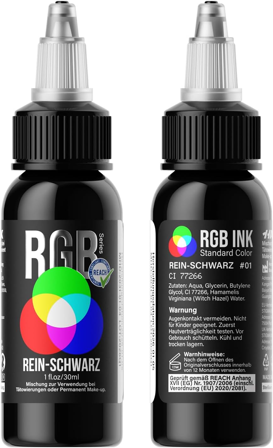 Detalle de HAWINK Inchiostro per Tatuaggi Nero 1oz (30ml) TI205DE-30-001