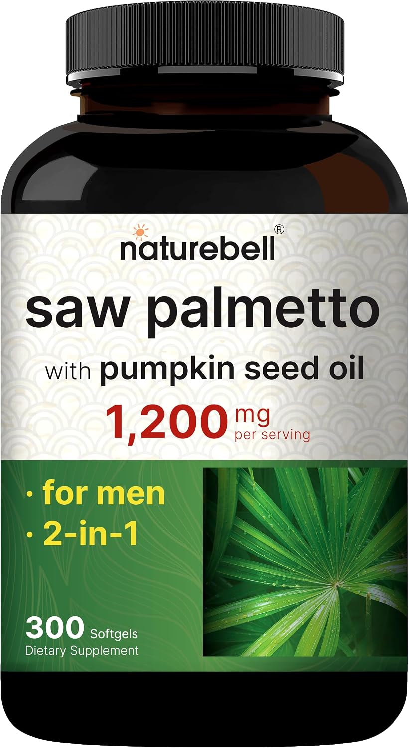 Detalle de NatureBell Saw Palmetto Supplement 300 Softgels
