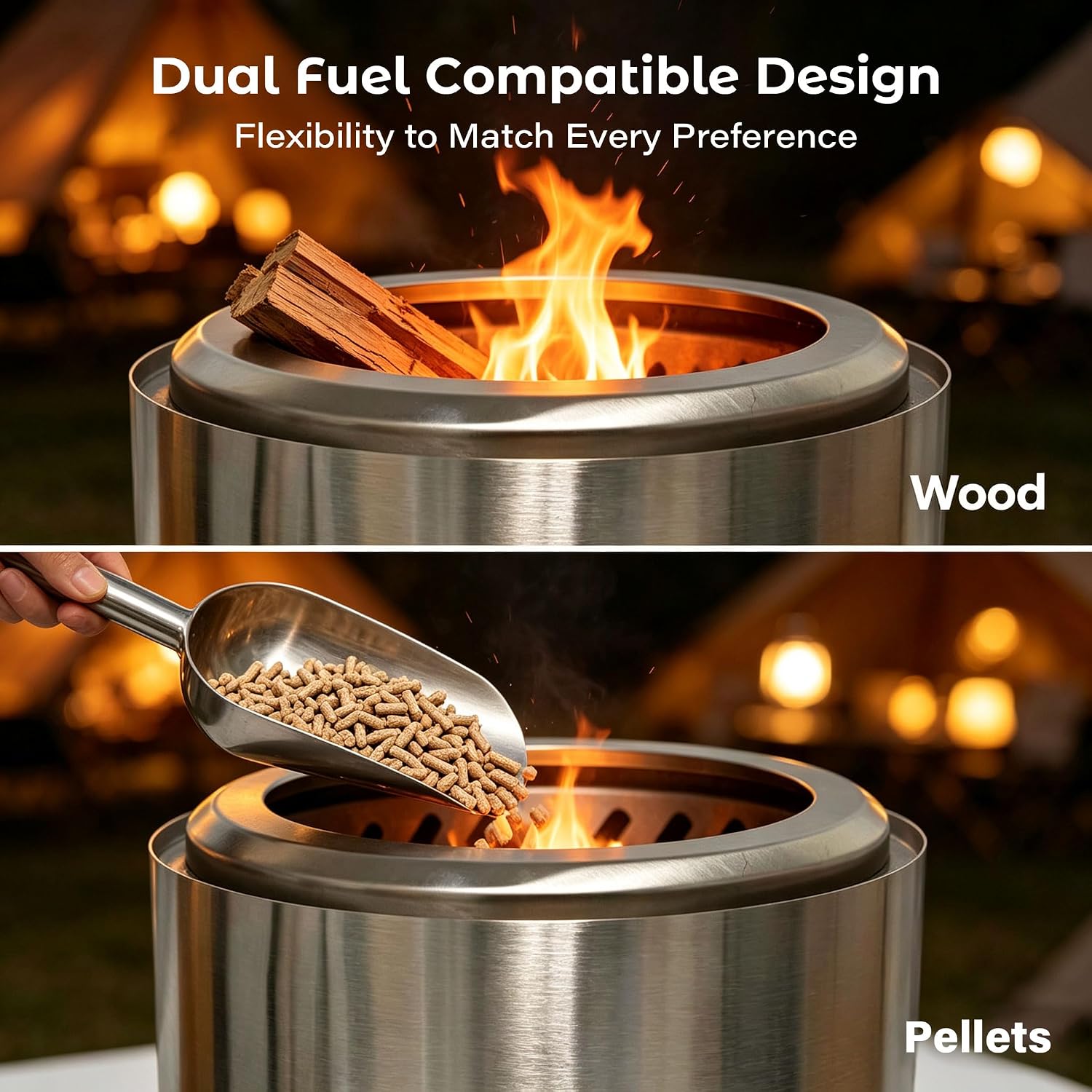 Detalle de HGD Tabletop Fire Pit, Stainless Steel