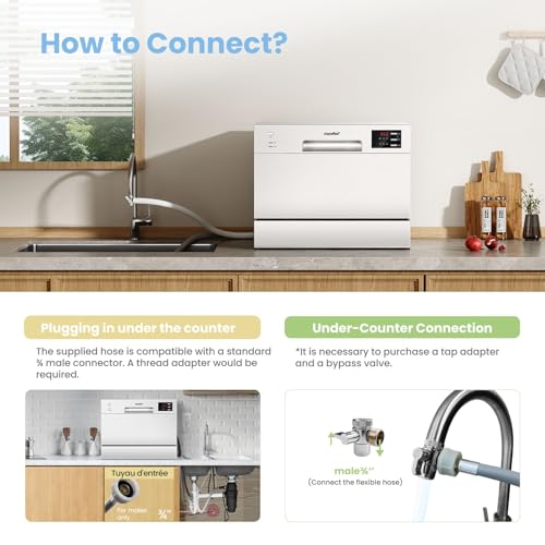 Thumbnail 7 de COMFEE' Table Top Dishwasher, 6 Place Settings, White – practical compact helper for small households