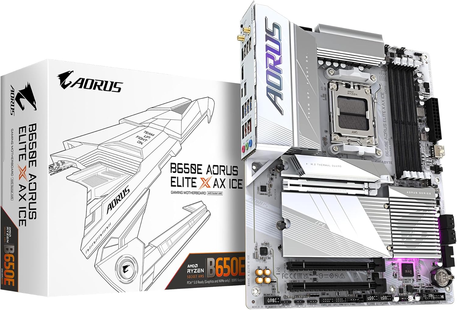 Thumbnail 5 de Gigabyte B650 AORUS Elite AX (AM5) ATX DDR5 Gaming Motherboard with WiFi 6E and 2.5GbE