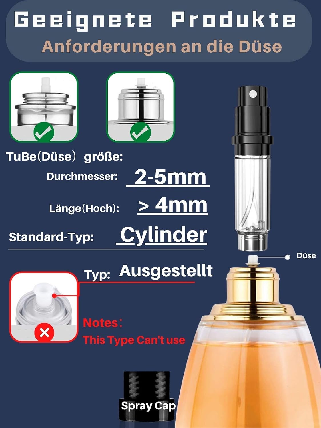 Thumbnail 4 de AsaNana Parfümzerstäuber 5 ml Schwarz