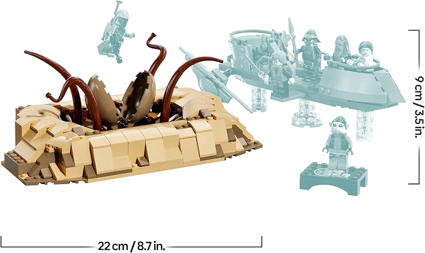 Detalle 2 de LEGO Star Wars 75396: Esquife del Desierto y Sarlacc 🚀