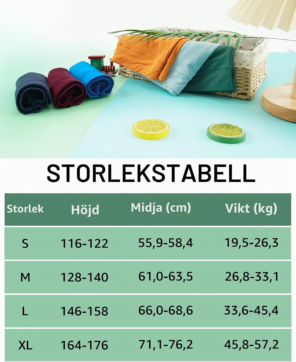 Detalle 2 de INNERSY boxershorts för pojkar i bambu med gylf, 116–176, 6-pack