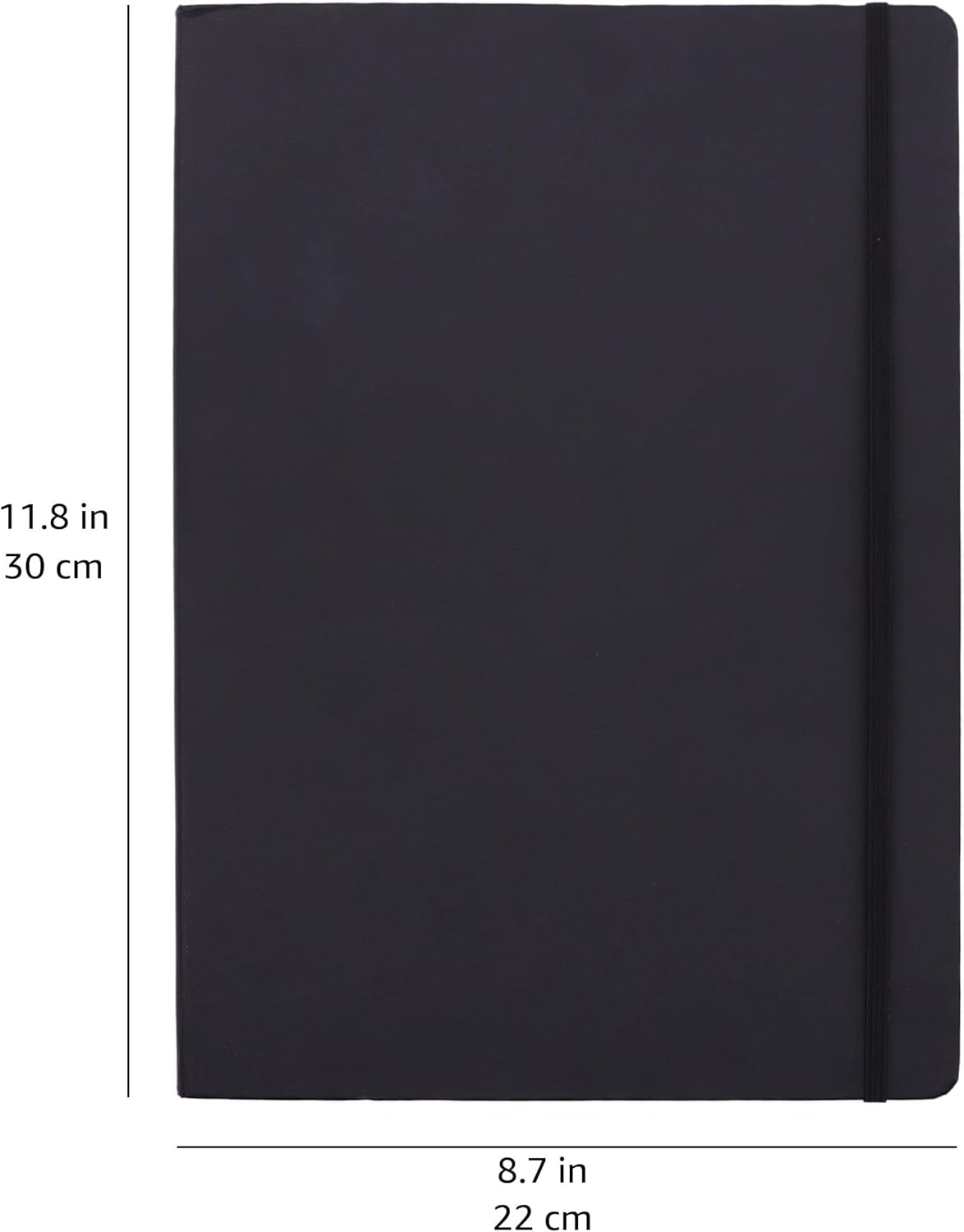 Detalle de Amazon Basics Blocco per schizzi XL, 30 × 22 cm, 48 fogli (96 pagine) - Nero