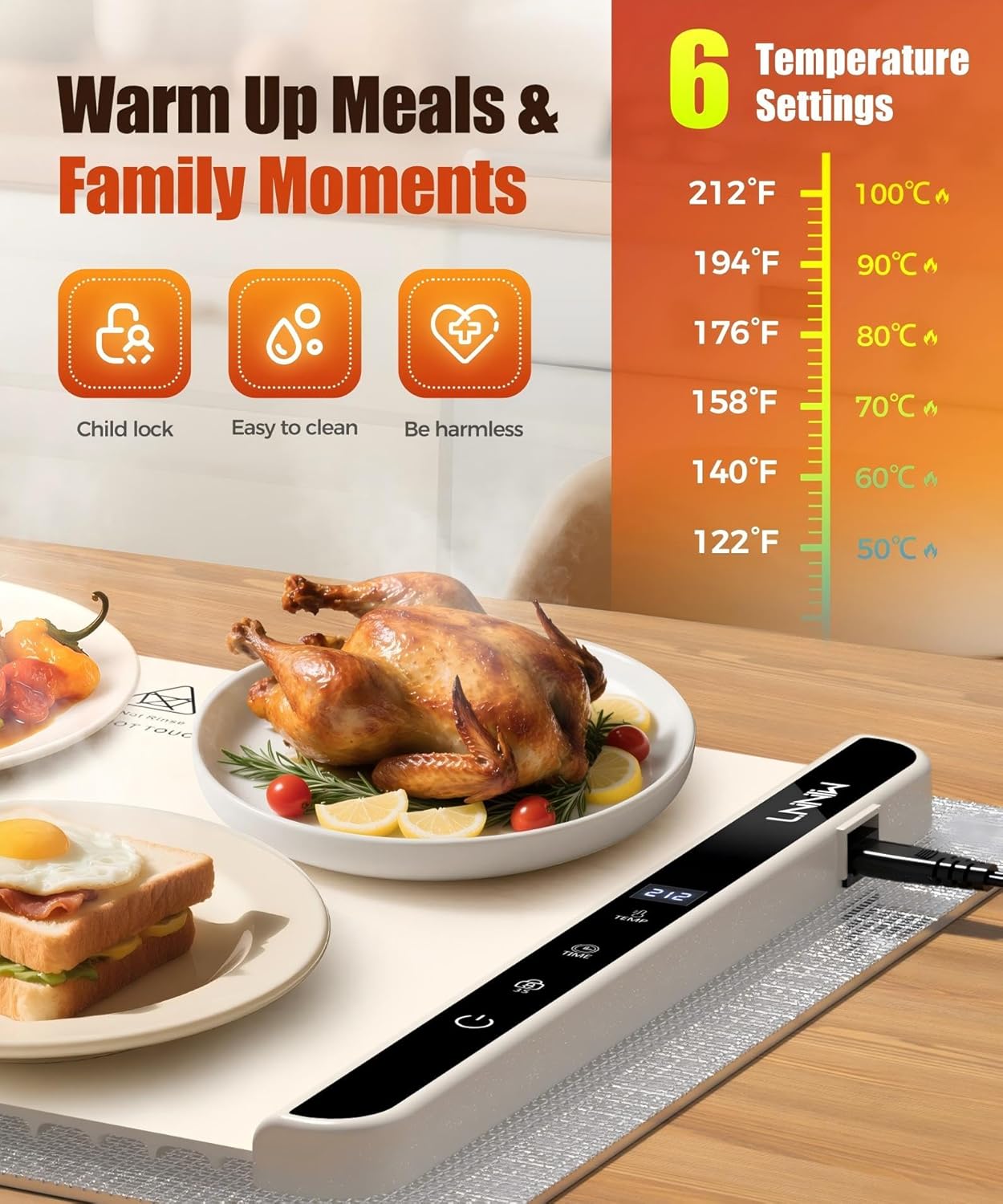 Thumbnail 2 de Food Warming Mat 26x15 Inch ๐ฝ