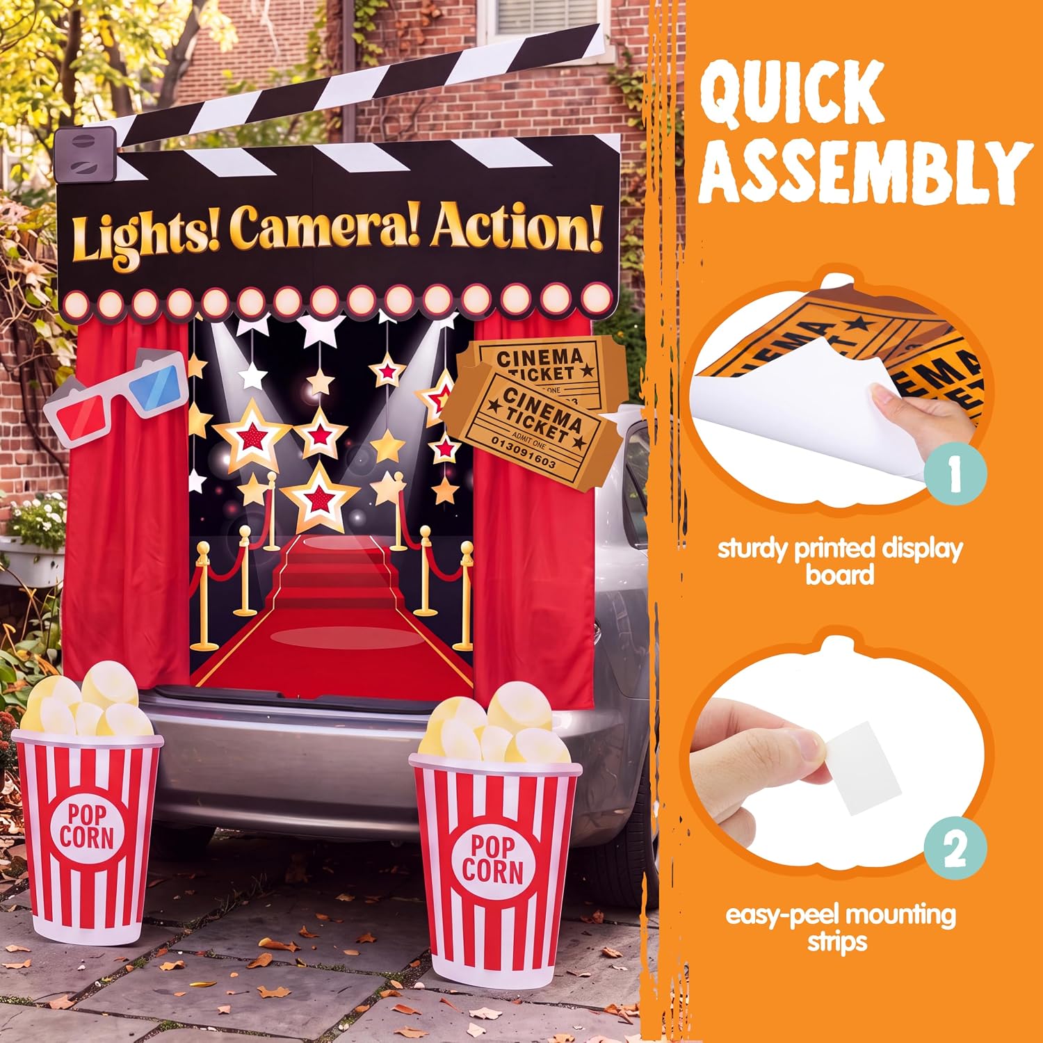 Detalle 2 de JOYIN 16500 Halloween Cinema Trunk-or-Treat Decoration Kit