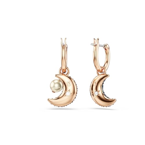 Detalle 2 de Swarovski Pendientes Luna Perla