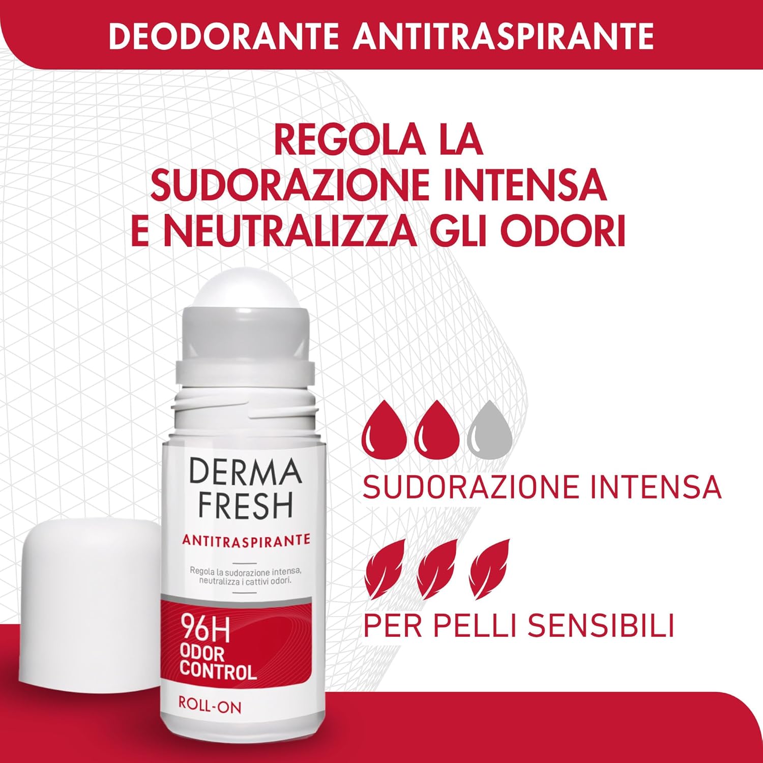 Thumbnail 1 de Dermafresh Odor Control Efficace 96H: Deodorante antitraspirante roll-on senza alcol, 50 ml