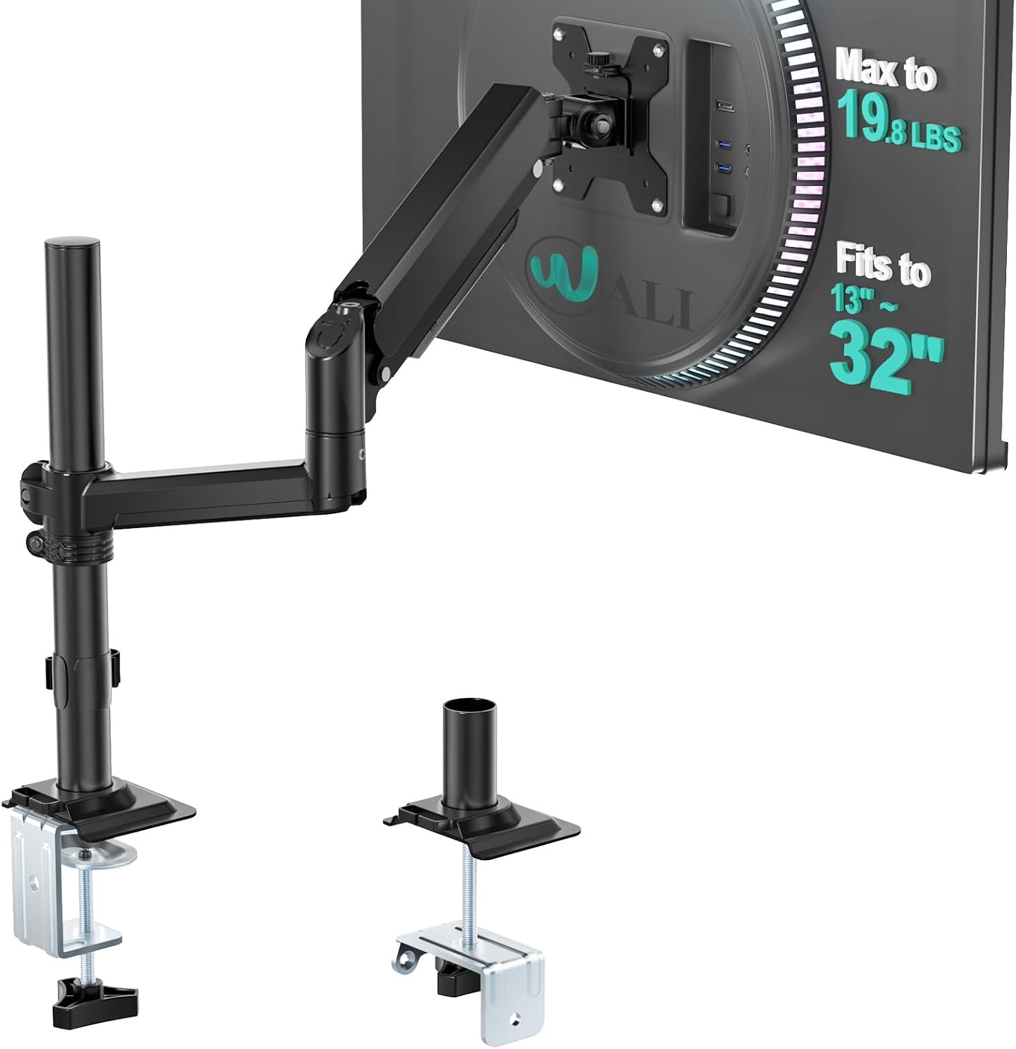 Detalle de WALI GSDM001 Monitorhalterung 13–32 Zoll