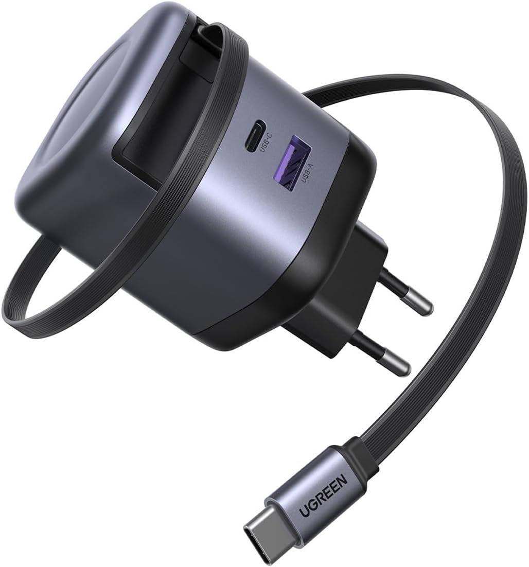 Detalle de UGREEN Nexode Caricatore USB-C GaN 45W 3 in 1