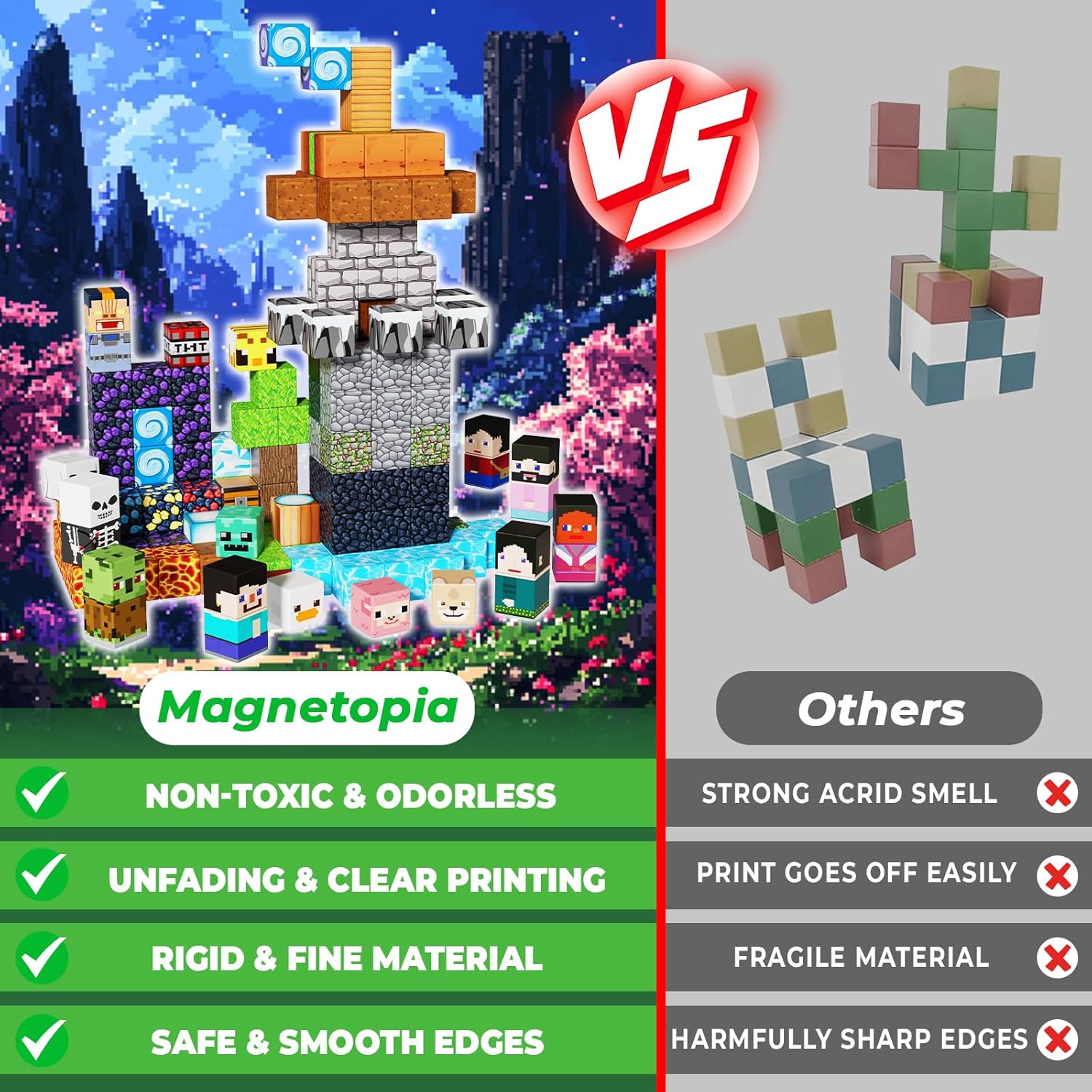 Thumbnail 3 de Magnetopia Magnetic Blocks 150-piece building set 🧩