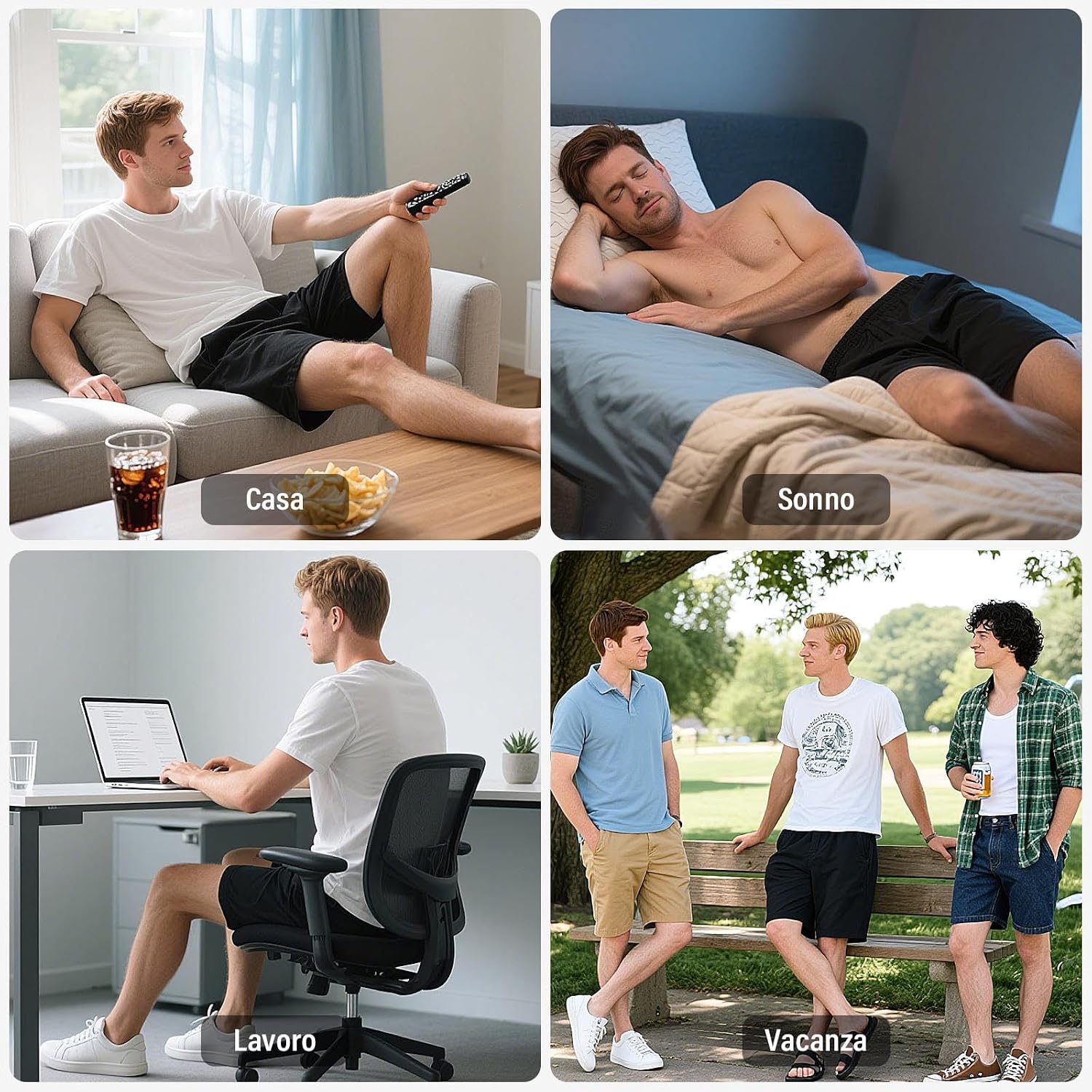 Detalle 2 de ZAKASA Boxer Larghi Uomo Cotone 3 Pack
