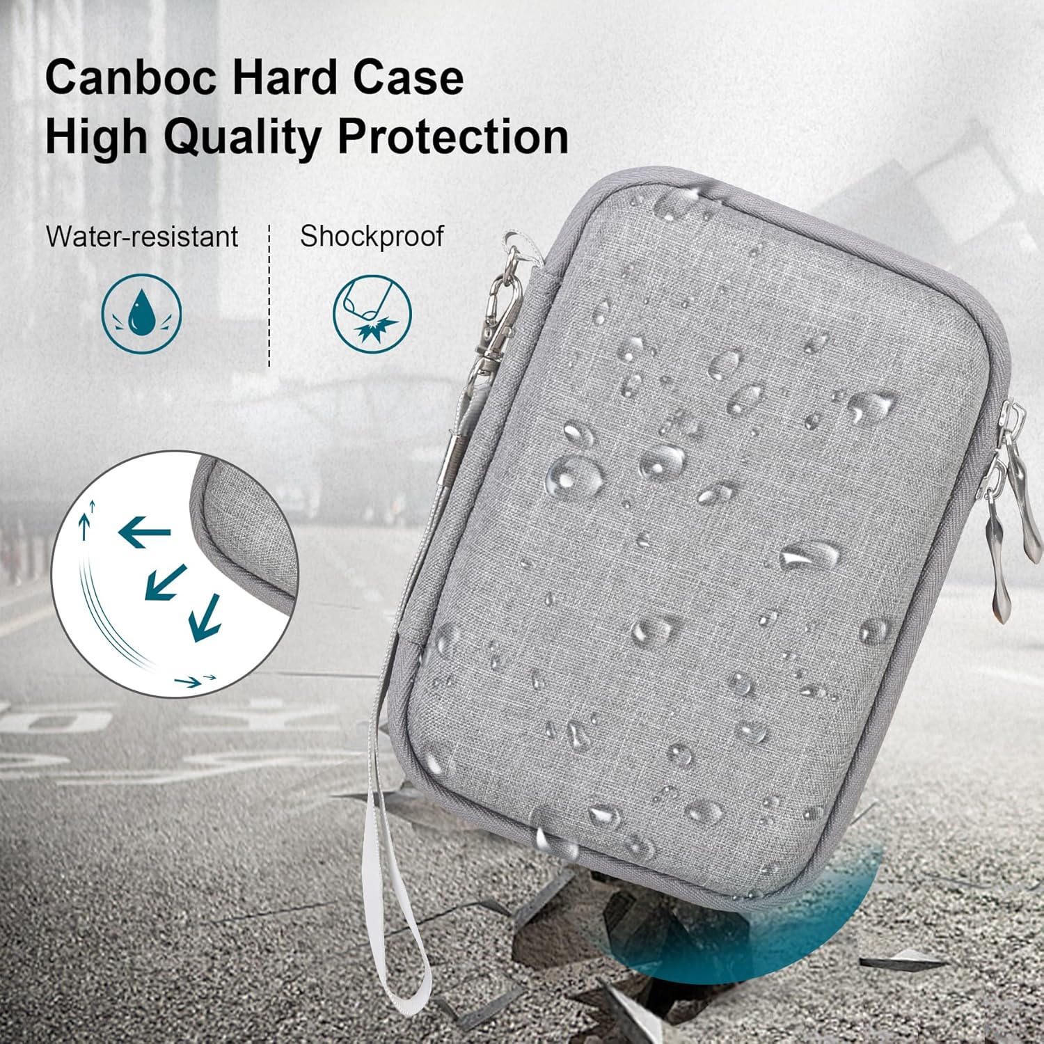 Detalle de Canboc instant photo printer carry case grey