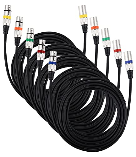 Detalle de Permust 5 Cables XLR 5 m macho-hembra para mezclador y escenario