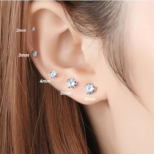 Thumbnail 3 de Ecripe 3 Pairs 925 Sterling Silver Earrings Set for Women